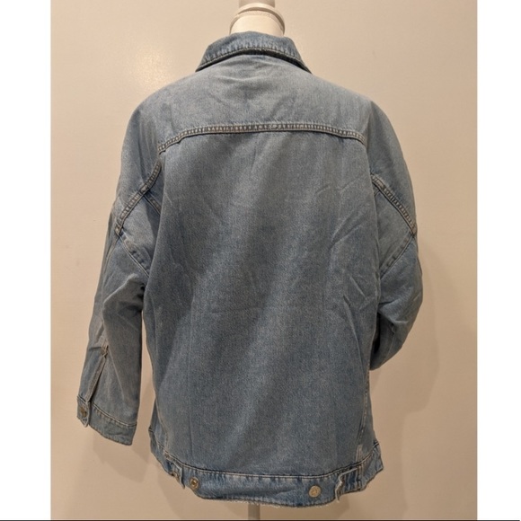 Zara oversized Sherpa denim jacket - Picture 11 of 11